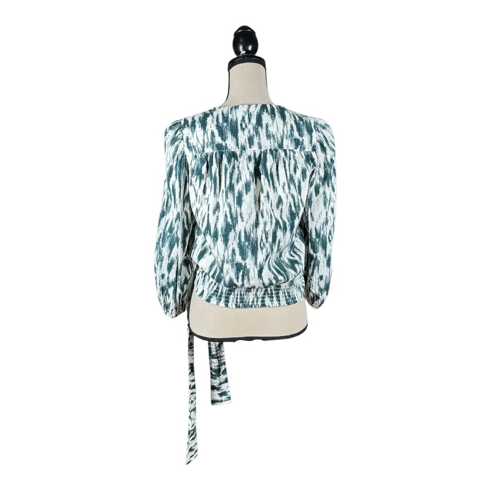 Evereve Carson Ikat Wrap Top With Tie Waist - Picture 4 of 5